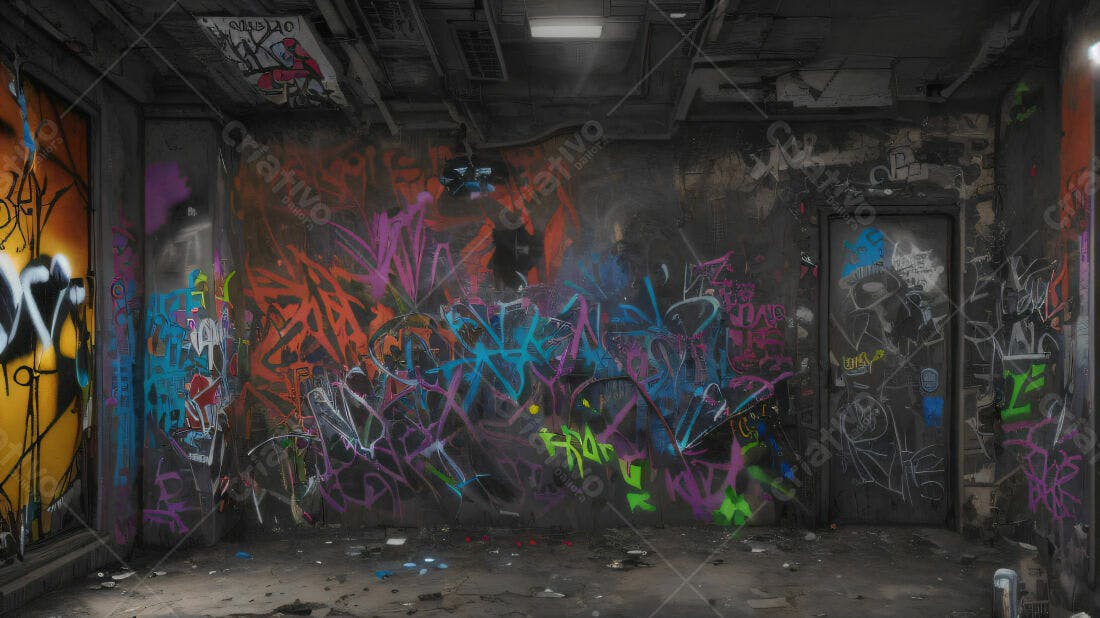 Textura Graffiti Colorido para Fundo de Game