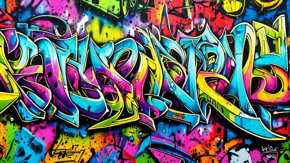 Graffiti Background And Texture