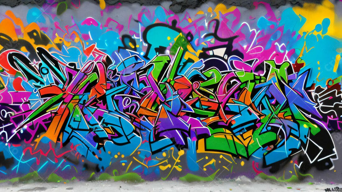 Textura Grafite Abstrato Colorido para Fundo