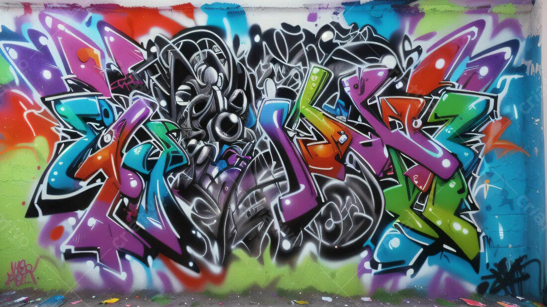 Textura Grafite Abstrata Colorida para Fundo
