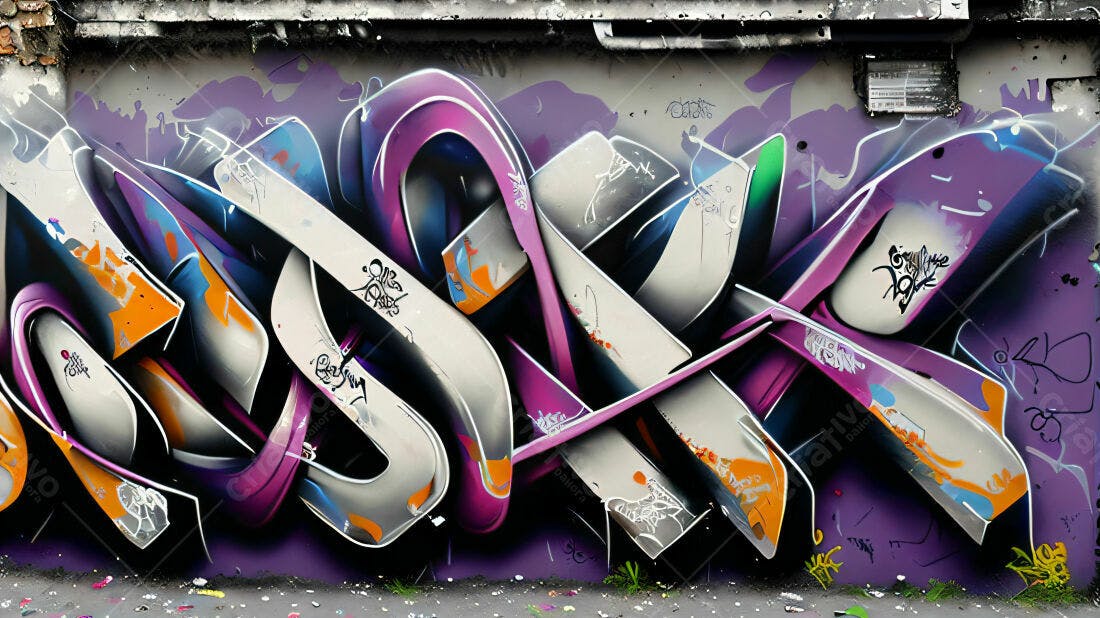 Textura Grafitti Abstrata para Fundo