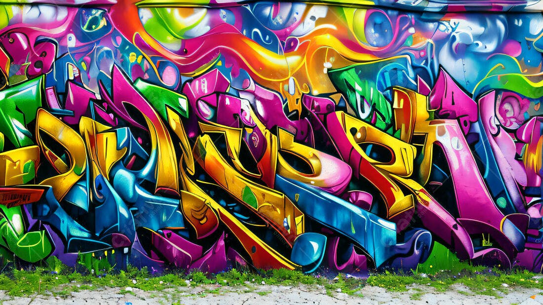 Textura Grafite Abstrato Colorido para Fundo