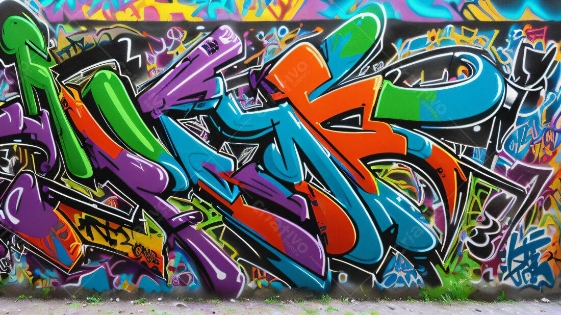 Textura Grafite Abstrata Colorida para Fundo
