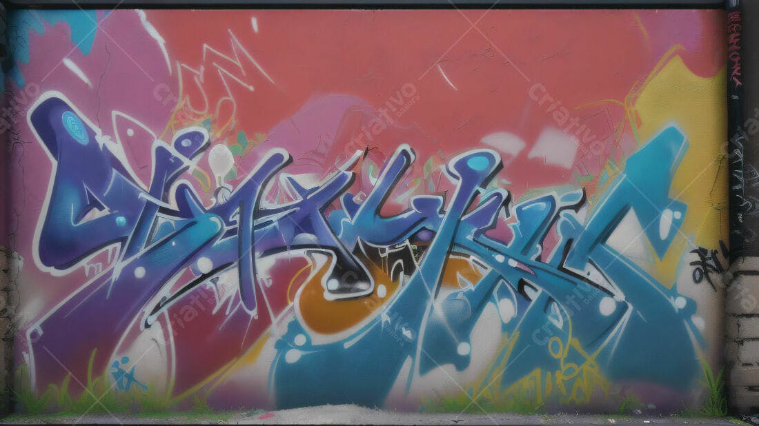 Textura Grafite Abstrato Colorido para Fundo