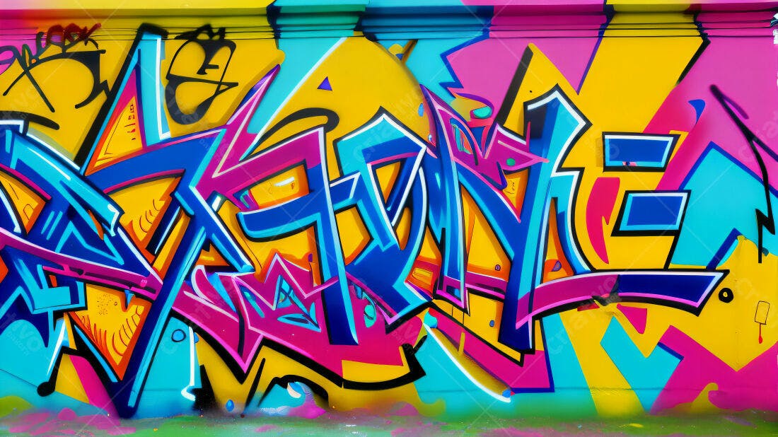 Textura Grafite Abstrato Colorido para Fundo