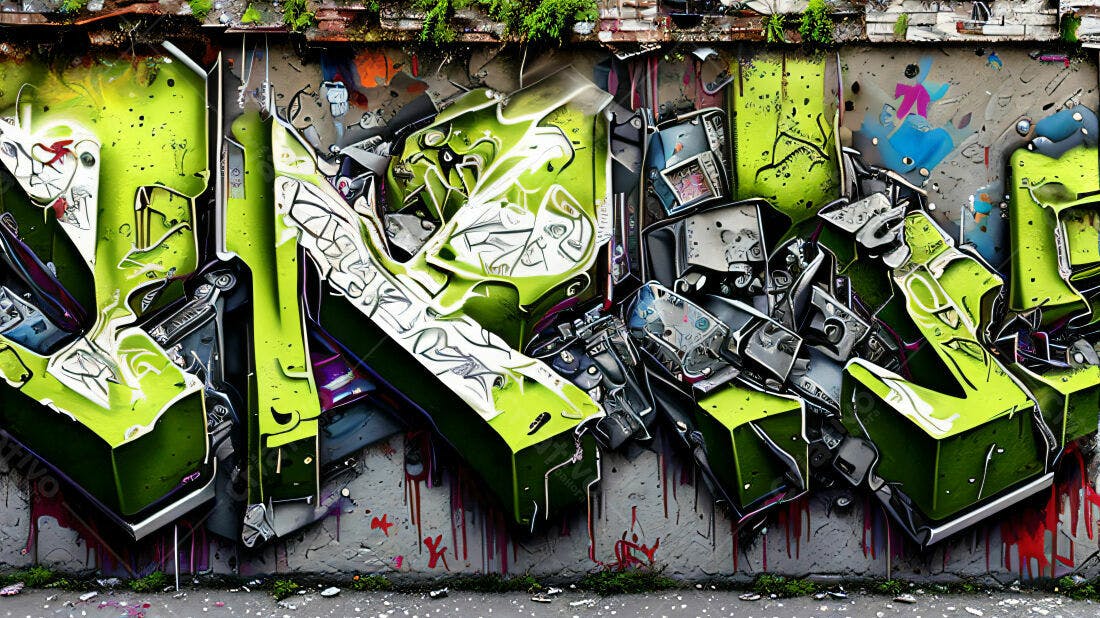 Textura Grafite Abstrata Verde para Fundo