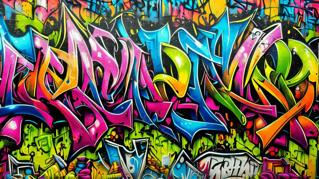 Textura Grafite Abstrata Colorida para Fundo