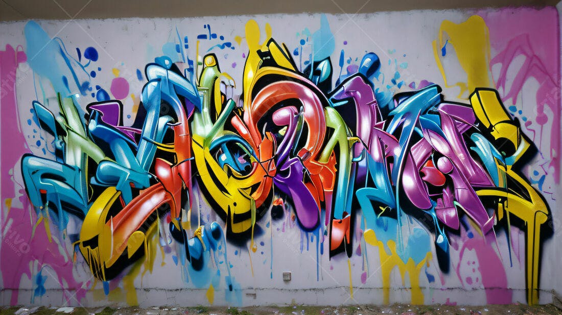 Textura Grafite Abstrato Colorido para Fundo
