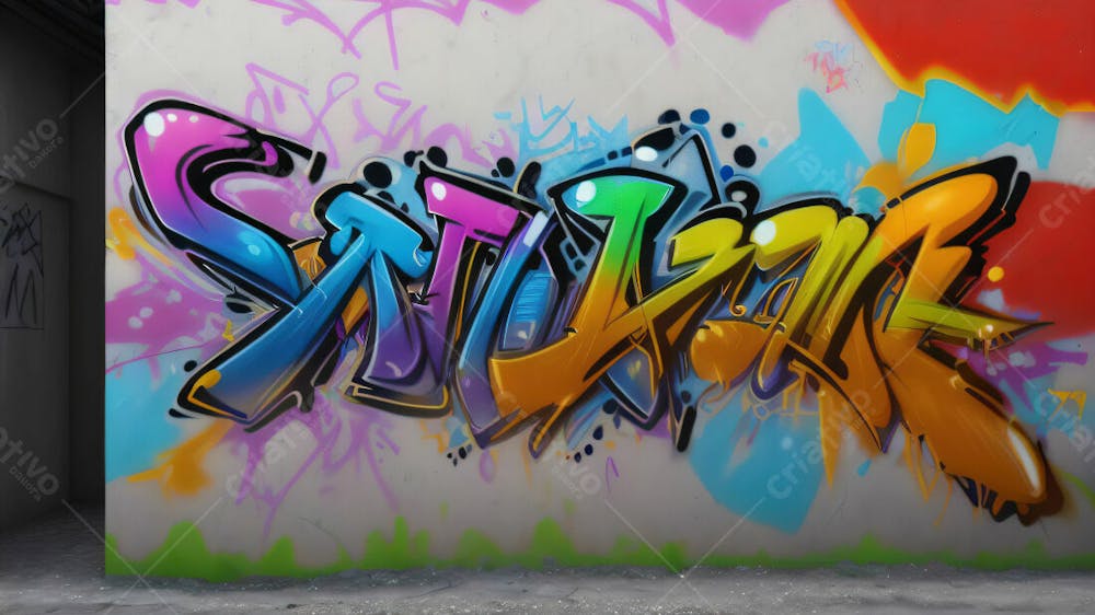 Graffiti Background And Texture