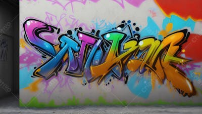 Graffiti Background And Texture