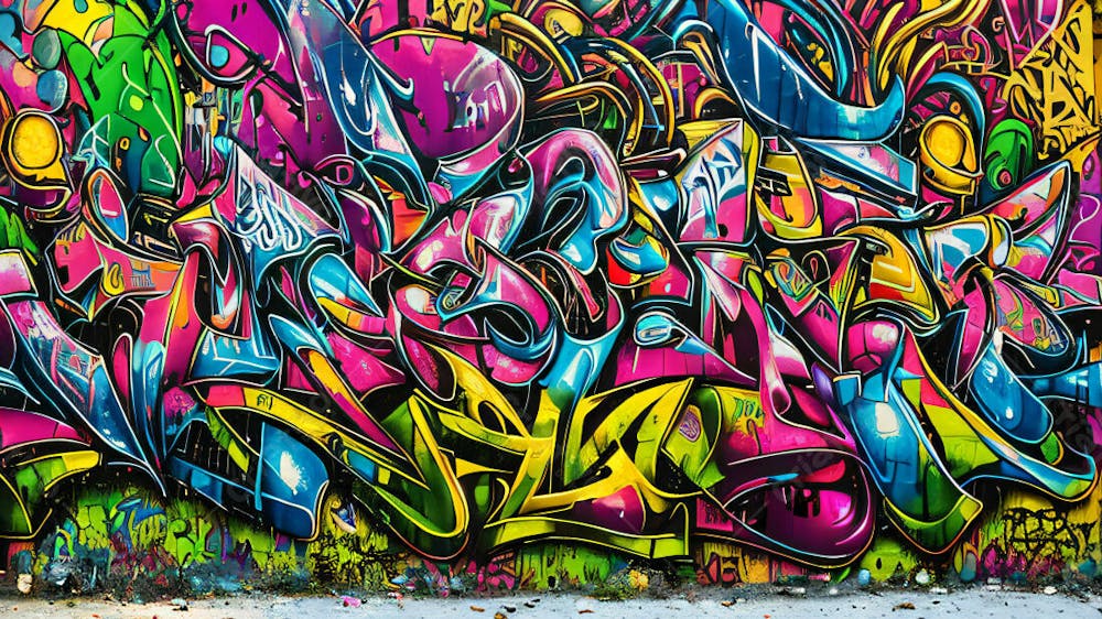 Graffiti Background And Texture