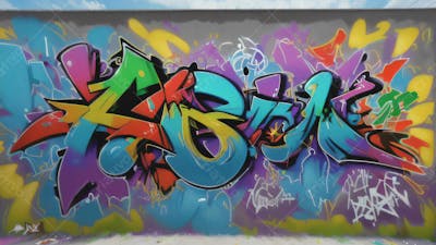 Graffiti Background And Texture