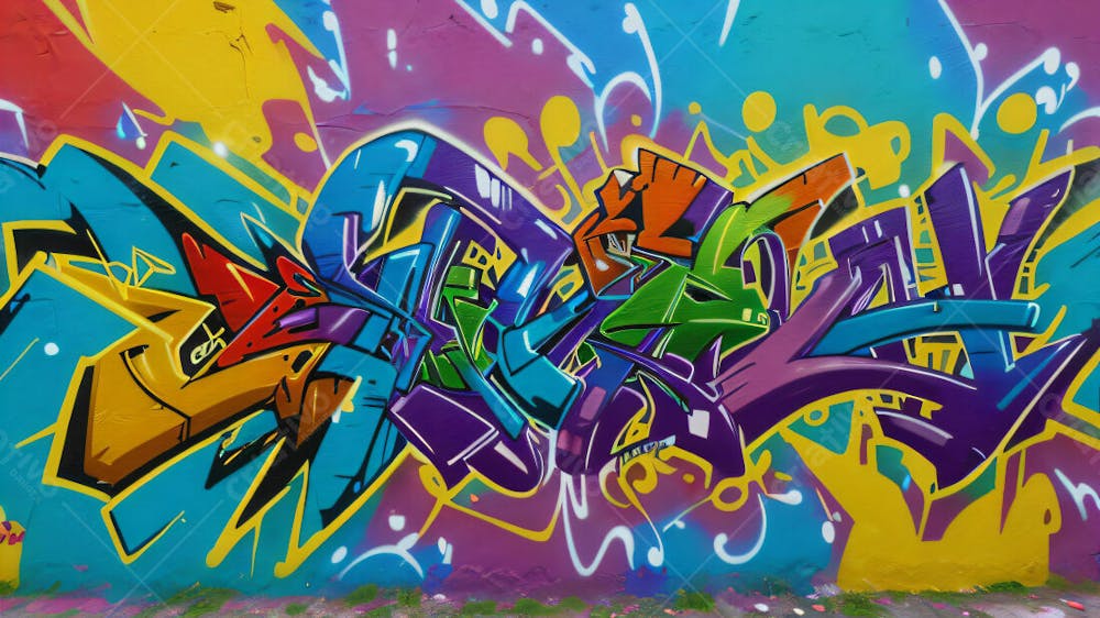 Graffiti Background And Texture