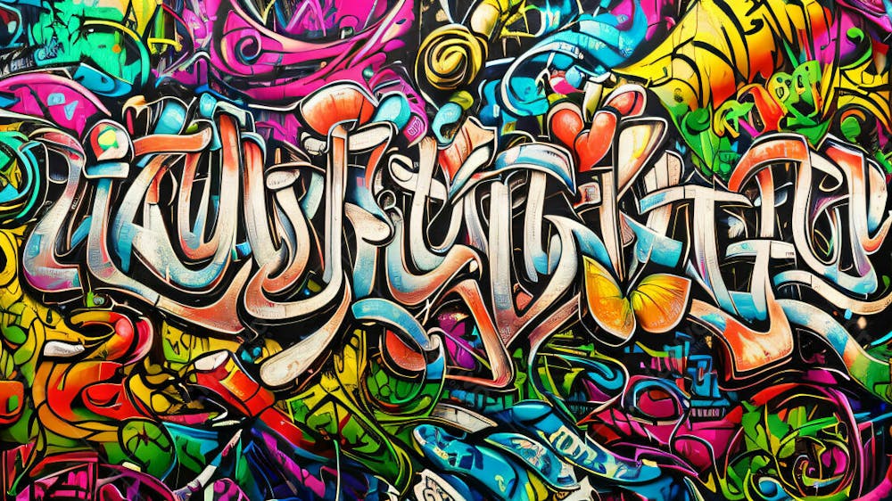 Graffiti Background And Texture