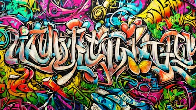 Graffiti Background And Texture