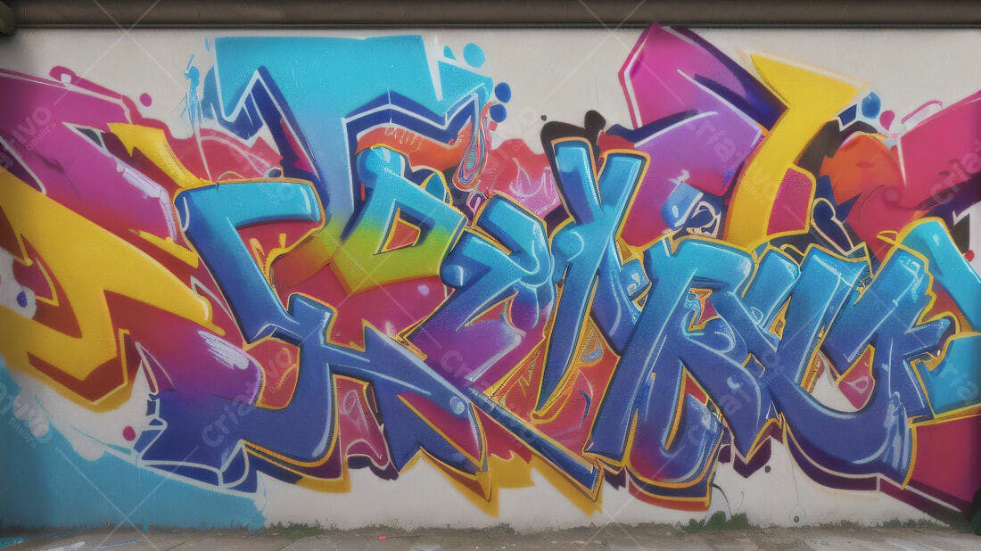 Textura Grafitti Colorido para Fundo