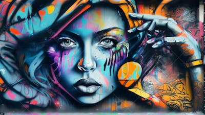 Graffiti Background And Texture
