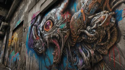 Graffiti Background And Texture