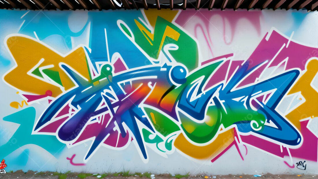 Textura Grafite Abstrato Colorido para Fundo
