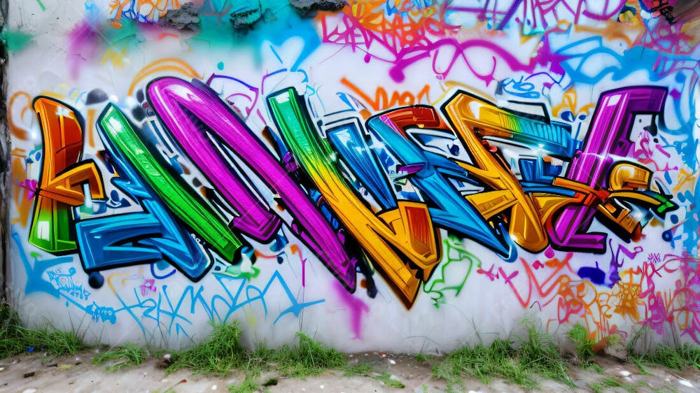 Graffiti Background And Texture