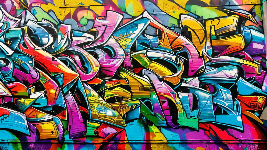 Textura Grafite Abstrata Colorida para Fundo