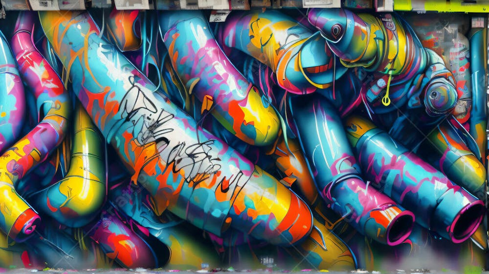 Graffiti Background And Texture