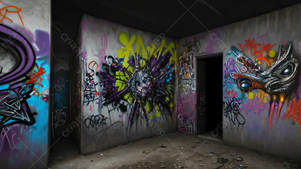 Graffiti Background And Texture