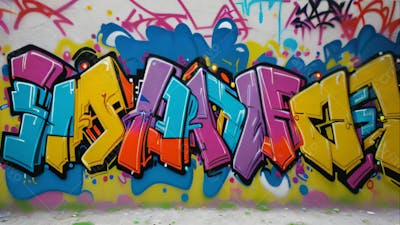 Graffiti Background And Texture