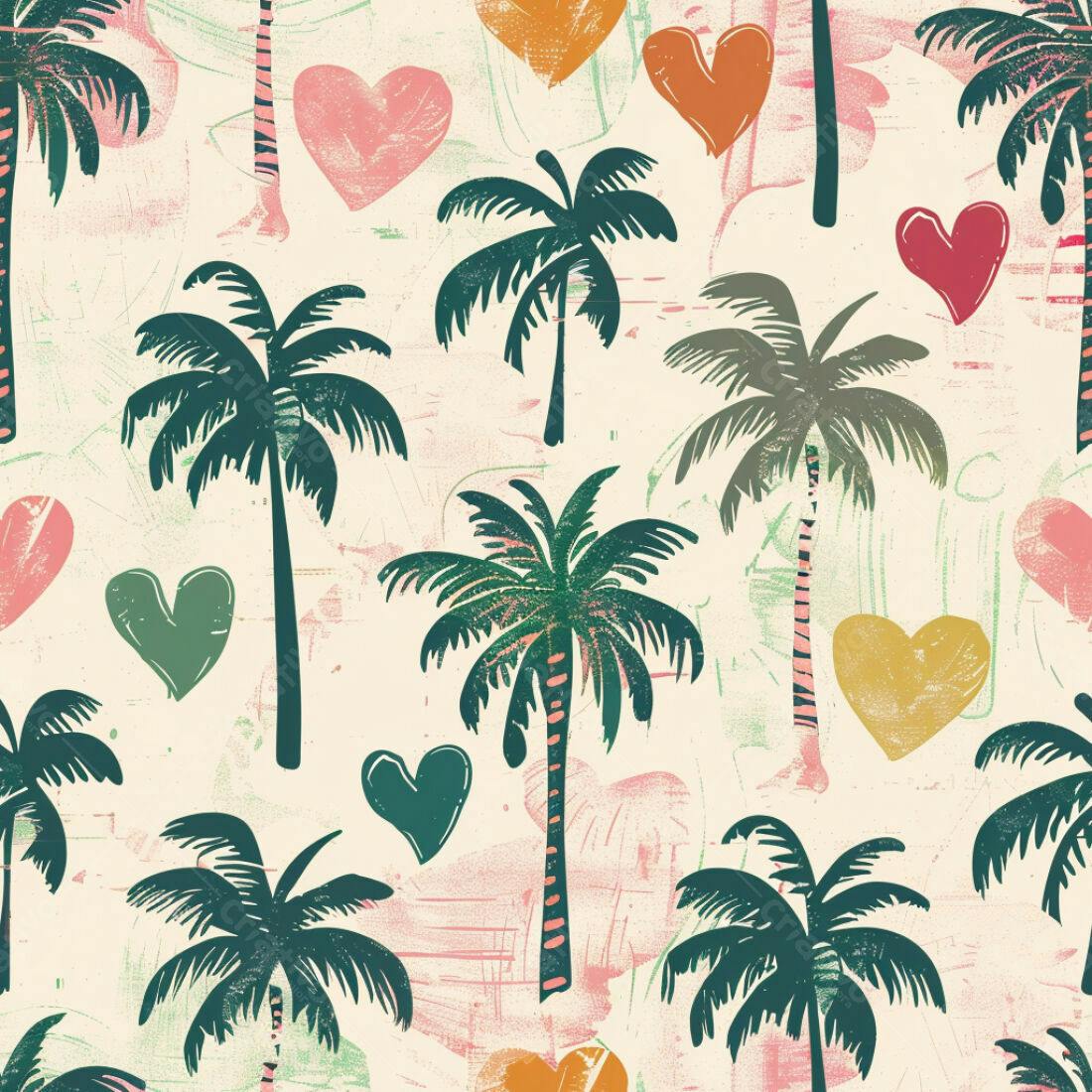 Textura Palmeiras Tropicais para Fundo
