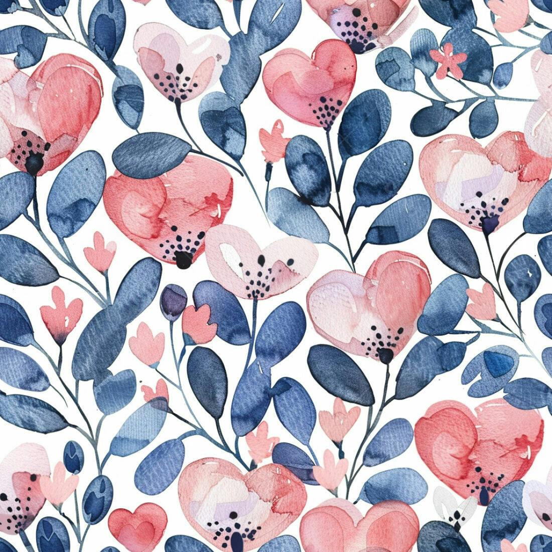 Textura floral romântica para papel de parede
