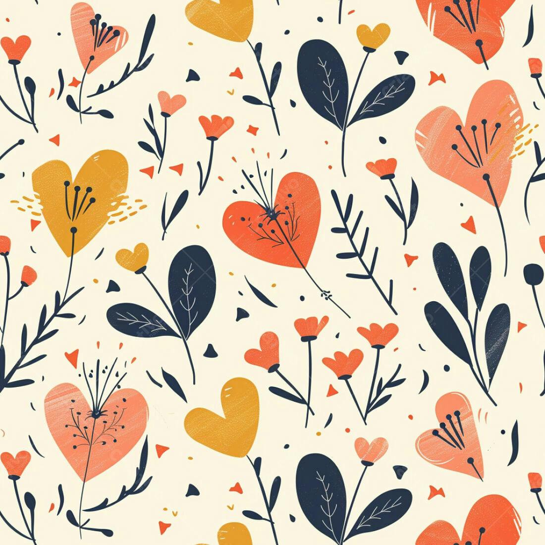 Textura floral romântica para papel de parede