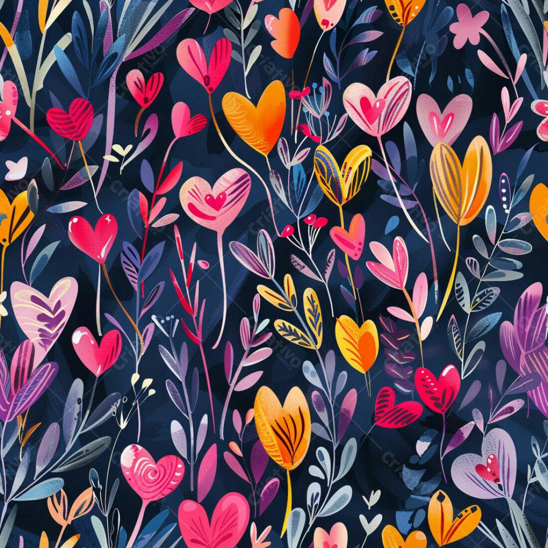Textura floral romântica para papel de parede