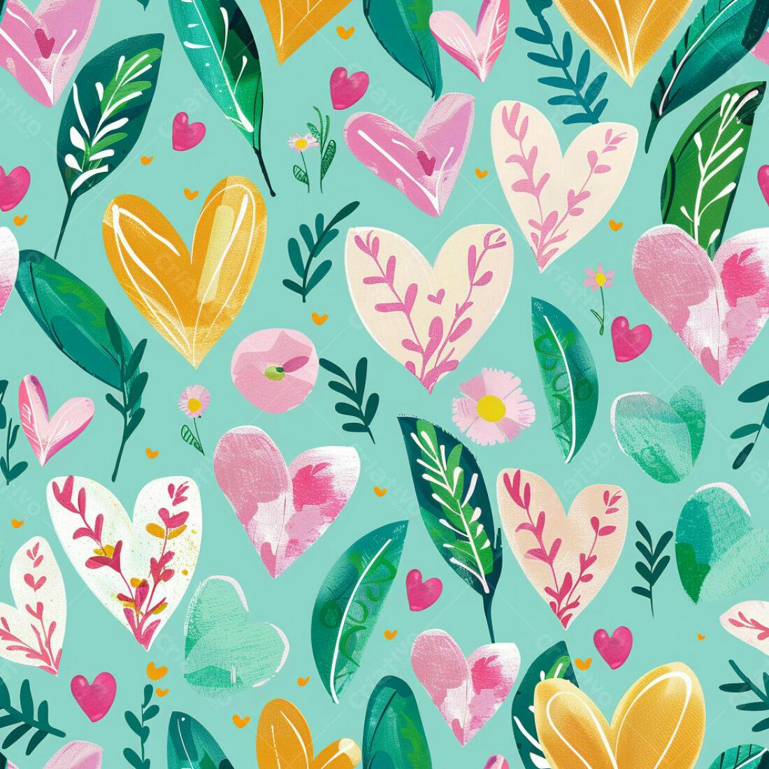 Textura floral romântica para fundo