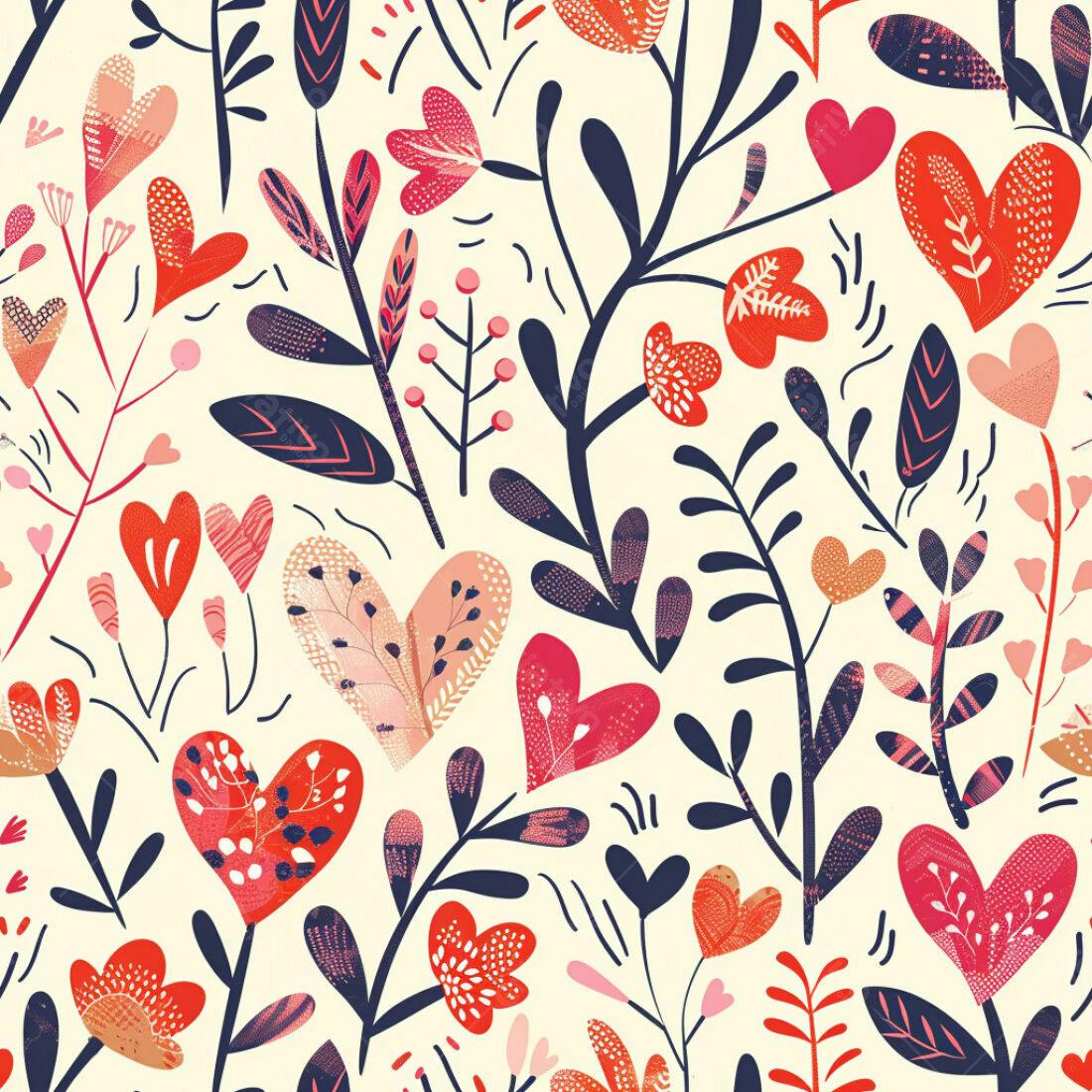 Textura floral romântica para papel de parede