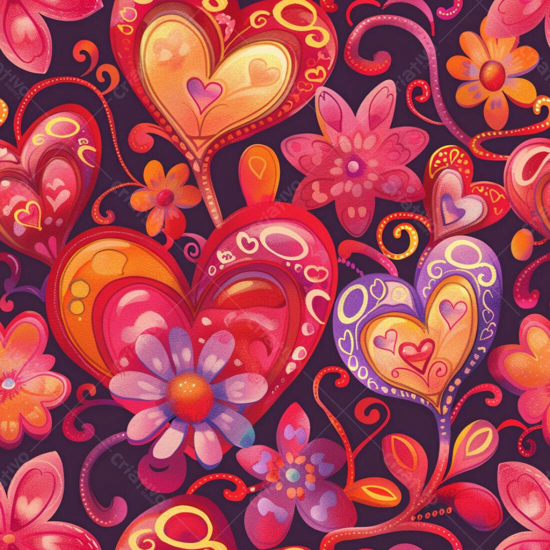 Textura floral romântica para papel de parede