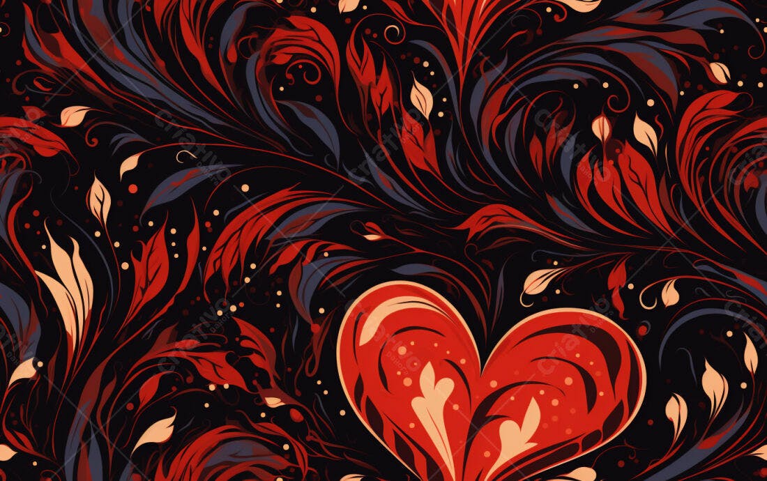Textura Floral Romântica para Fundo