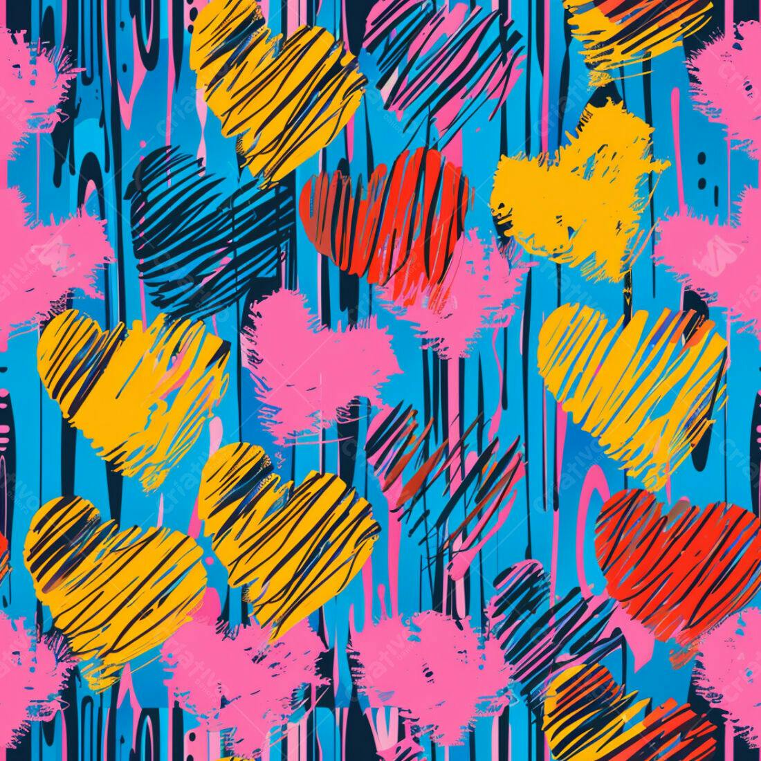Textura Abstrata Cores Vibrantes para Fundo