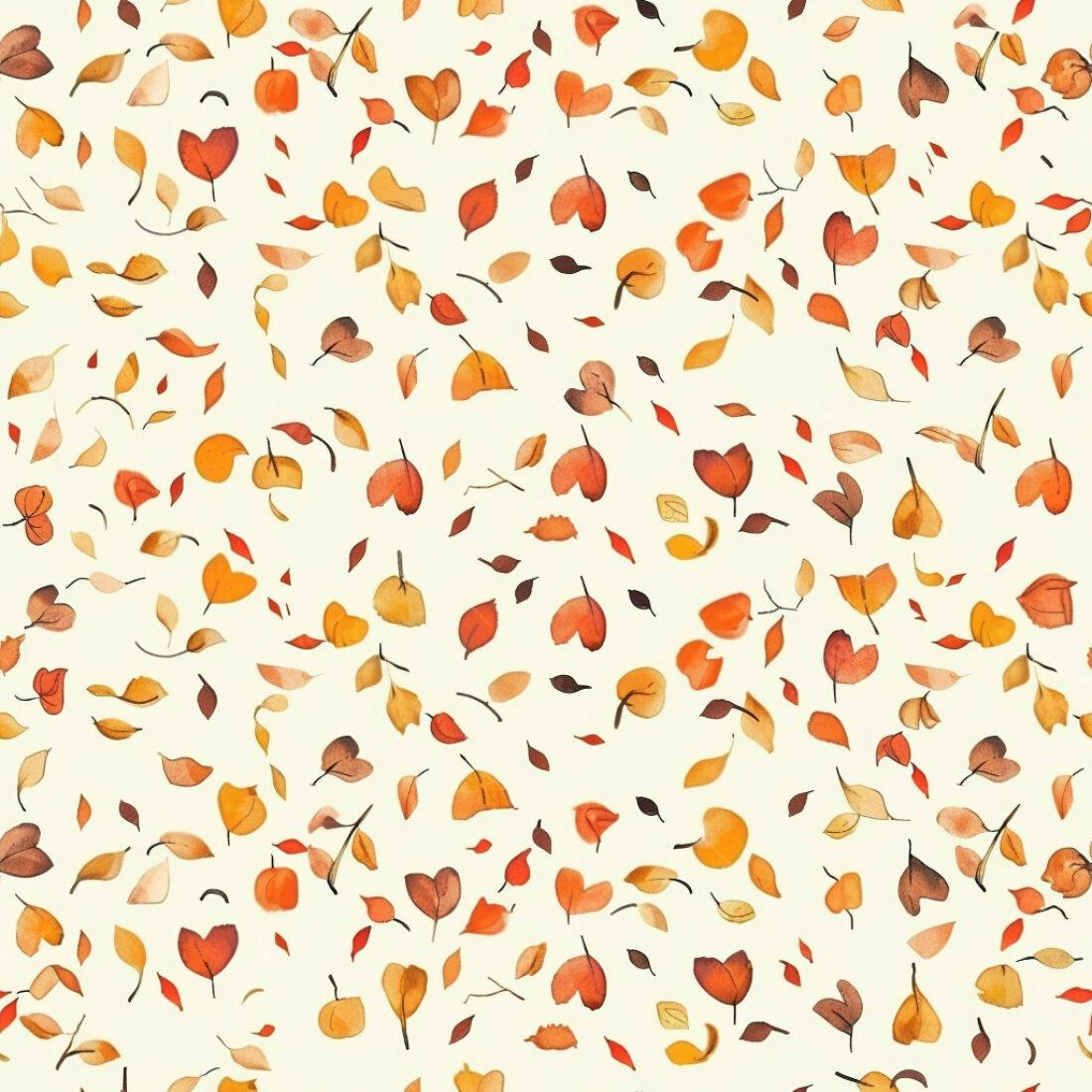 Textura Folhas Outono para Fundo