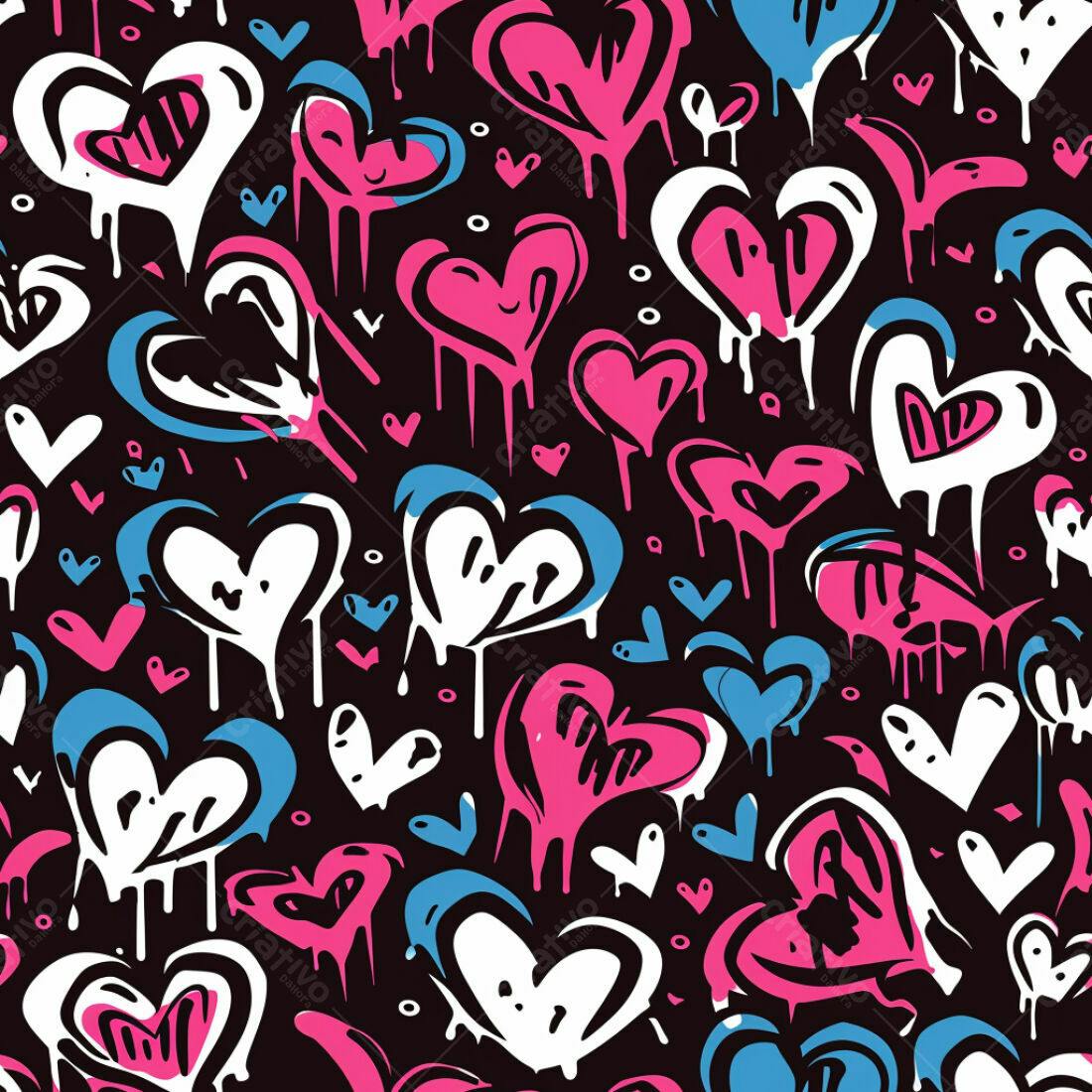 Textura corações coloridos para fundo