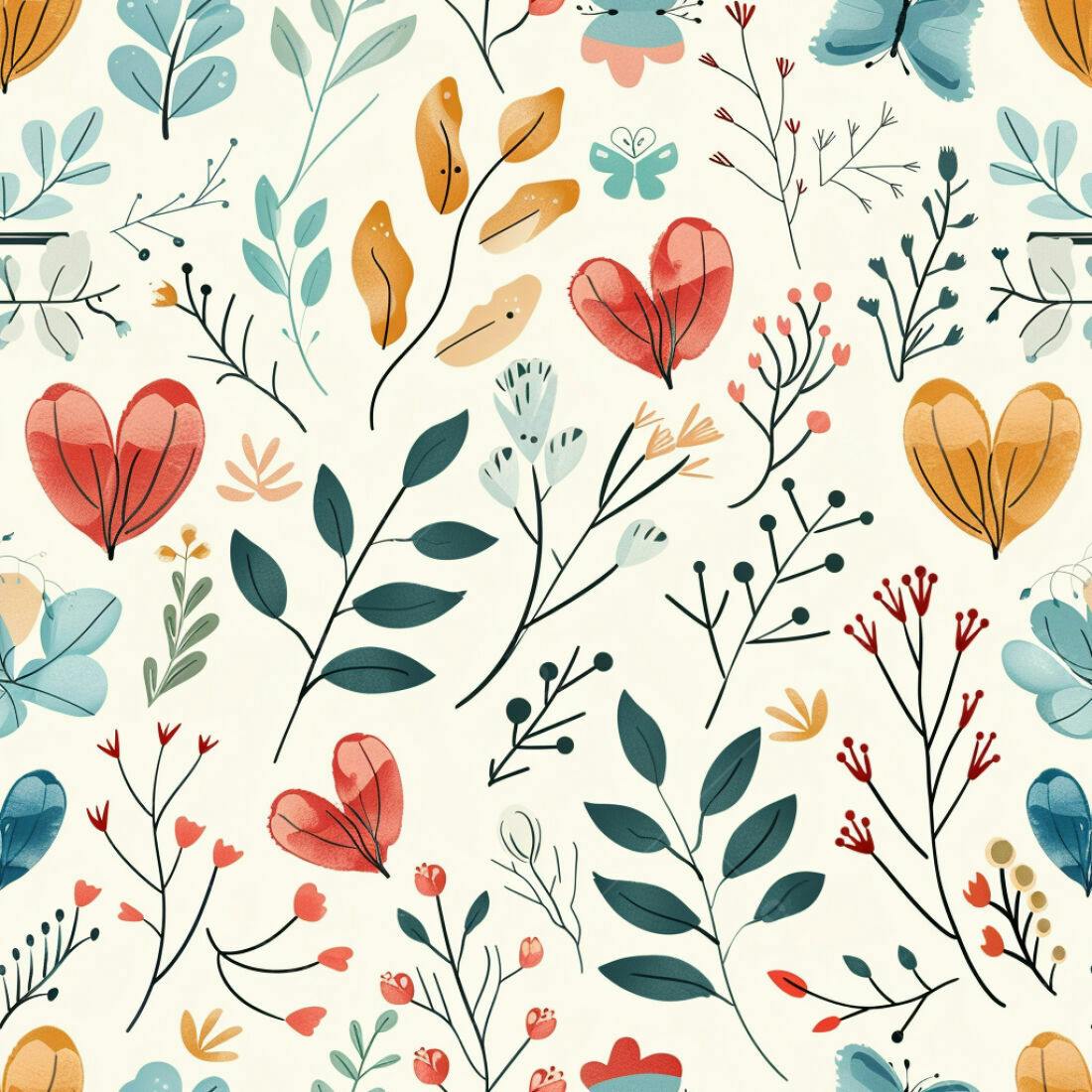 Textura floral romântica para papel de parede