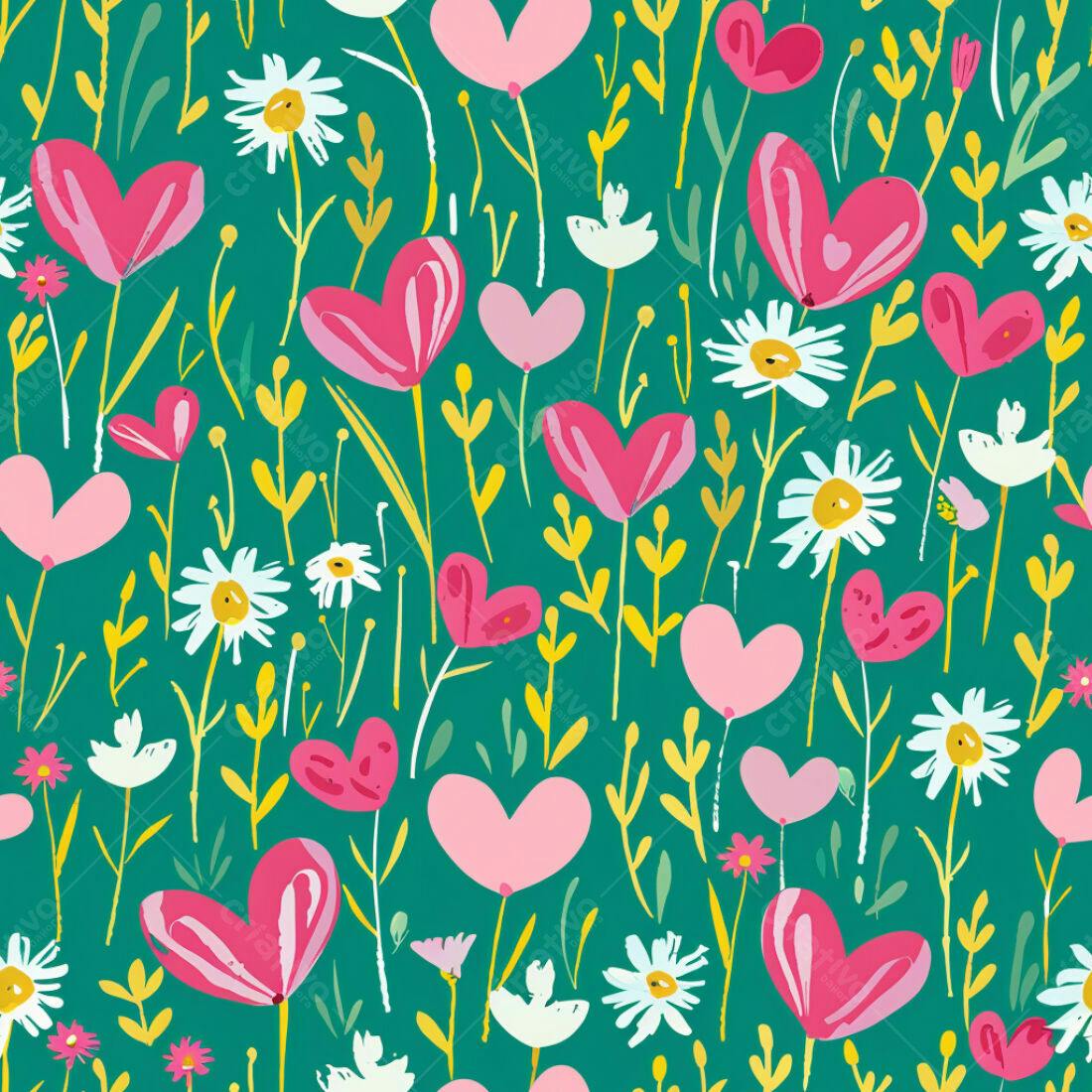 Textura floral romântica para fundo