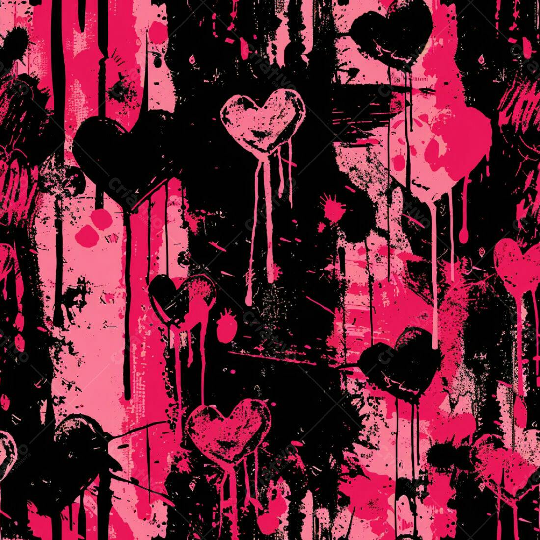 Textura Abstrata Rosa e Preto para Fundo