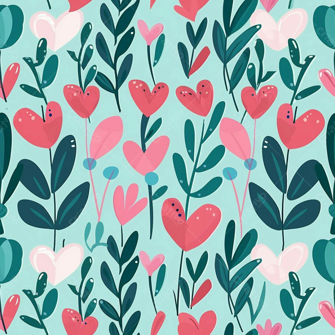 Textura floral romântica para fundo