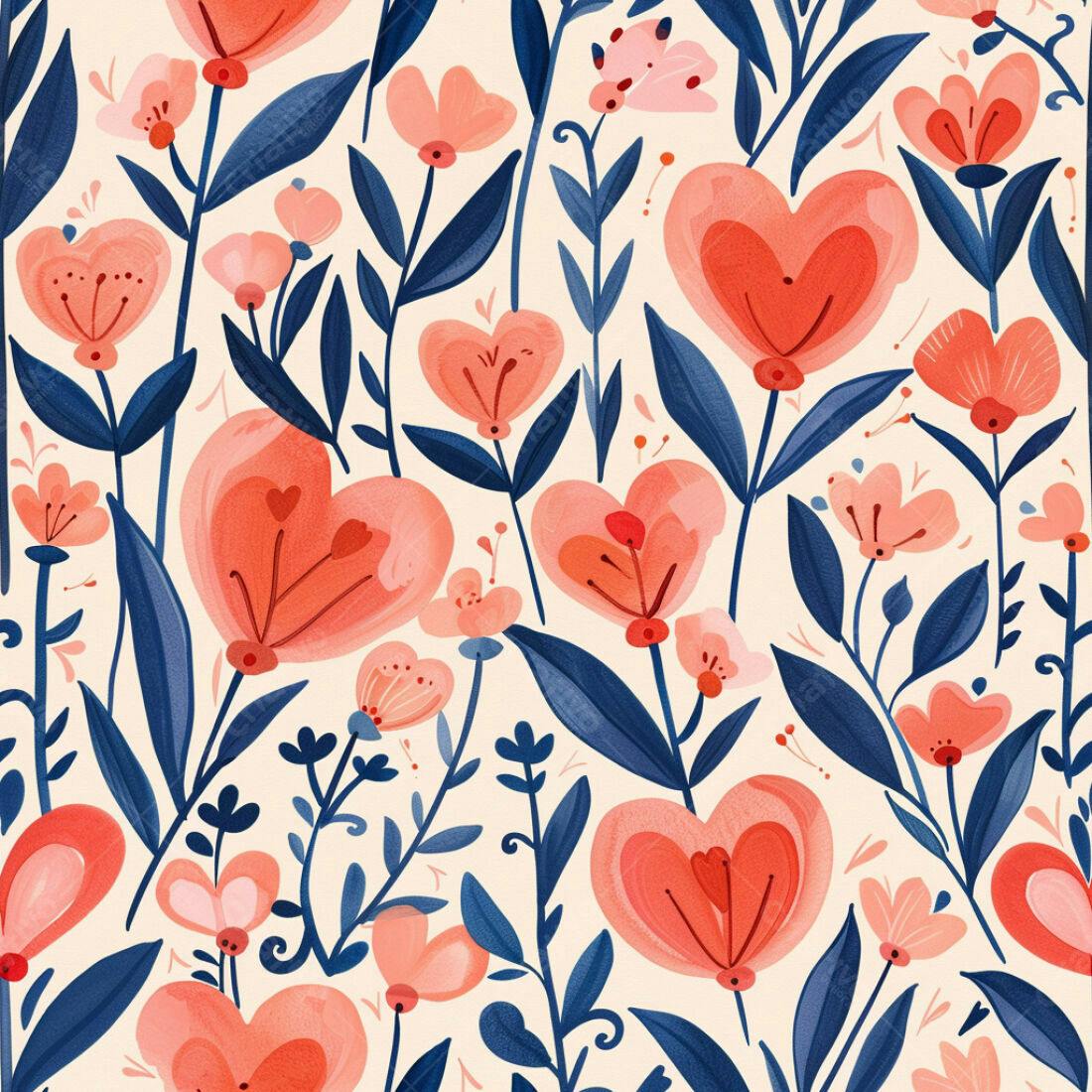 Textura floral romântica para papel de parede