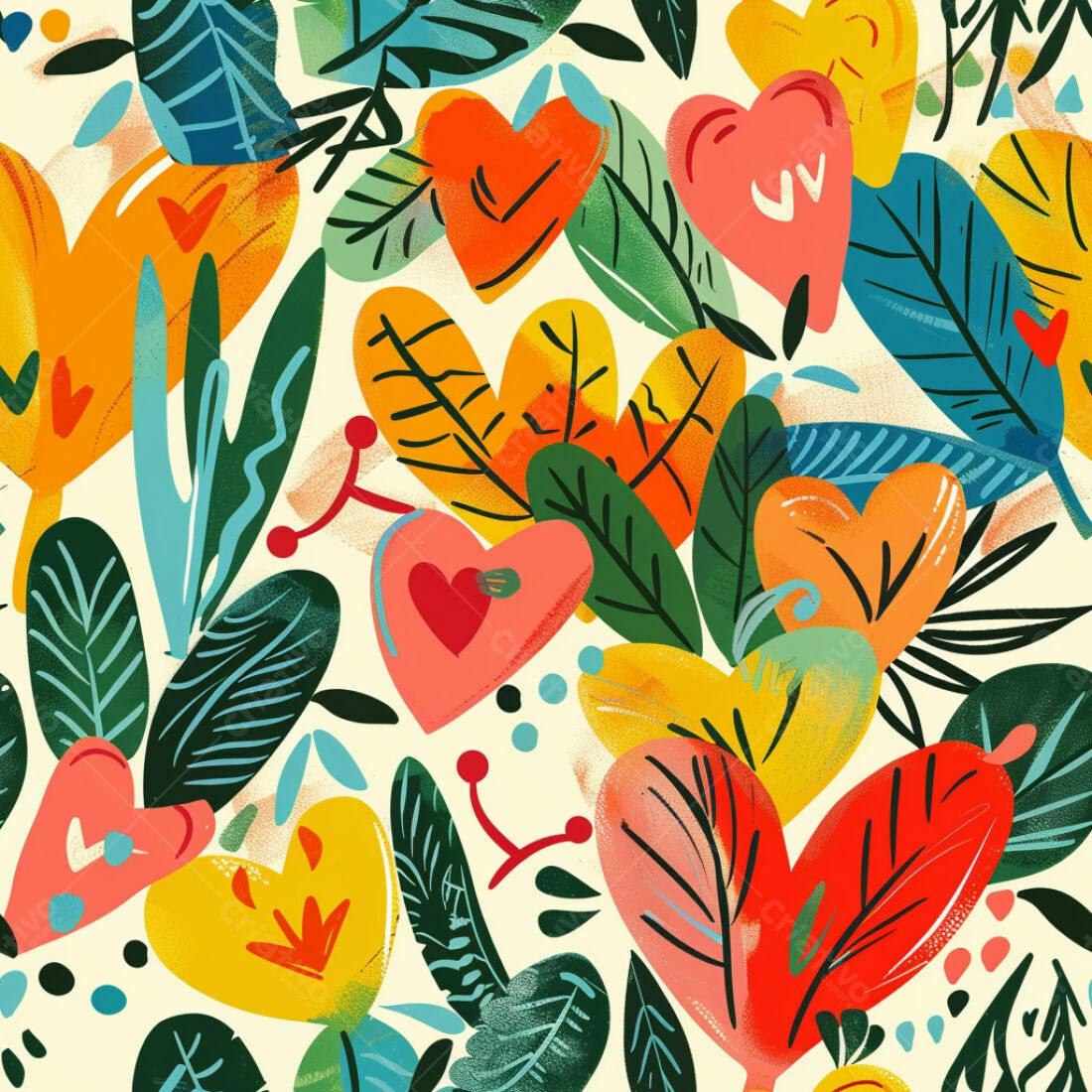Textura floral colorida para fundo