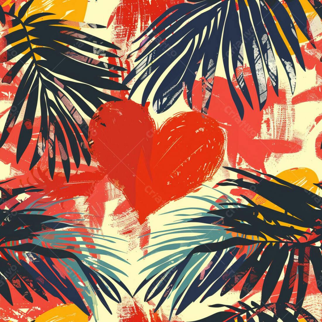 Textura Abstrata Tropical para Fundo