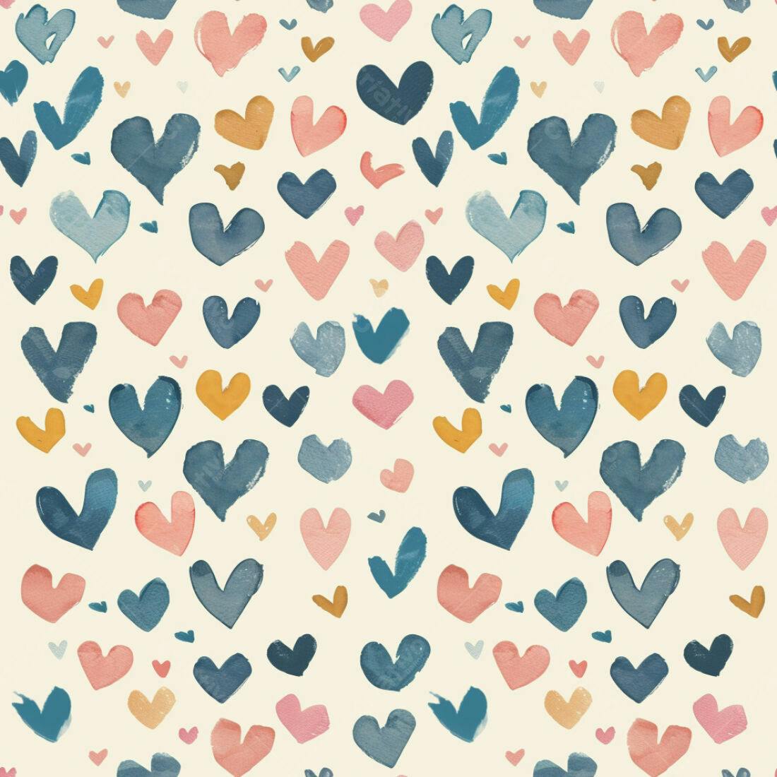 Textura corações coloridos para papel de parede