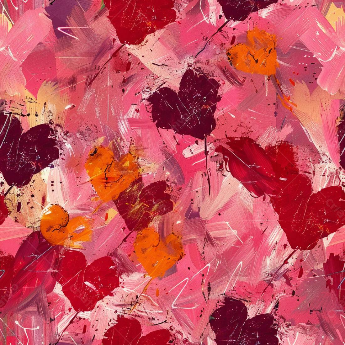 Textura Abstrata Rosa e Vermelha para Fundo