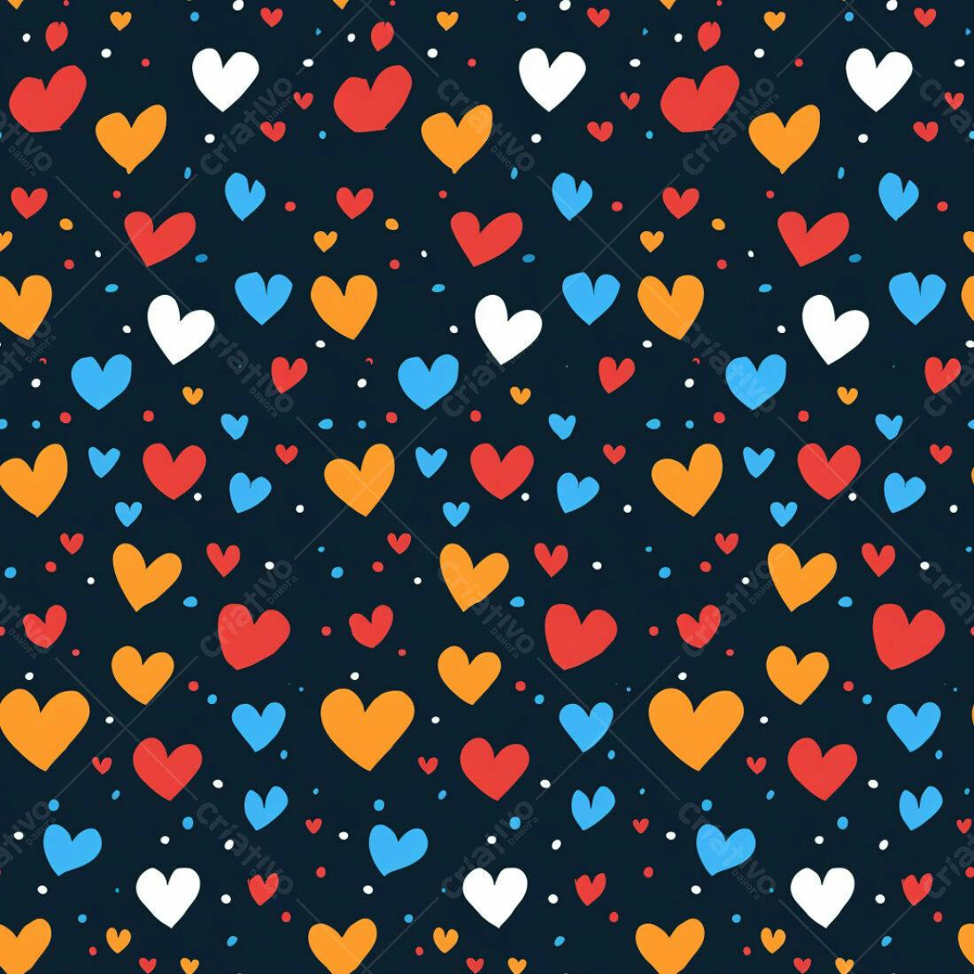 Textura corações coloridos para fundo romântico