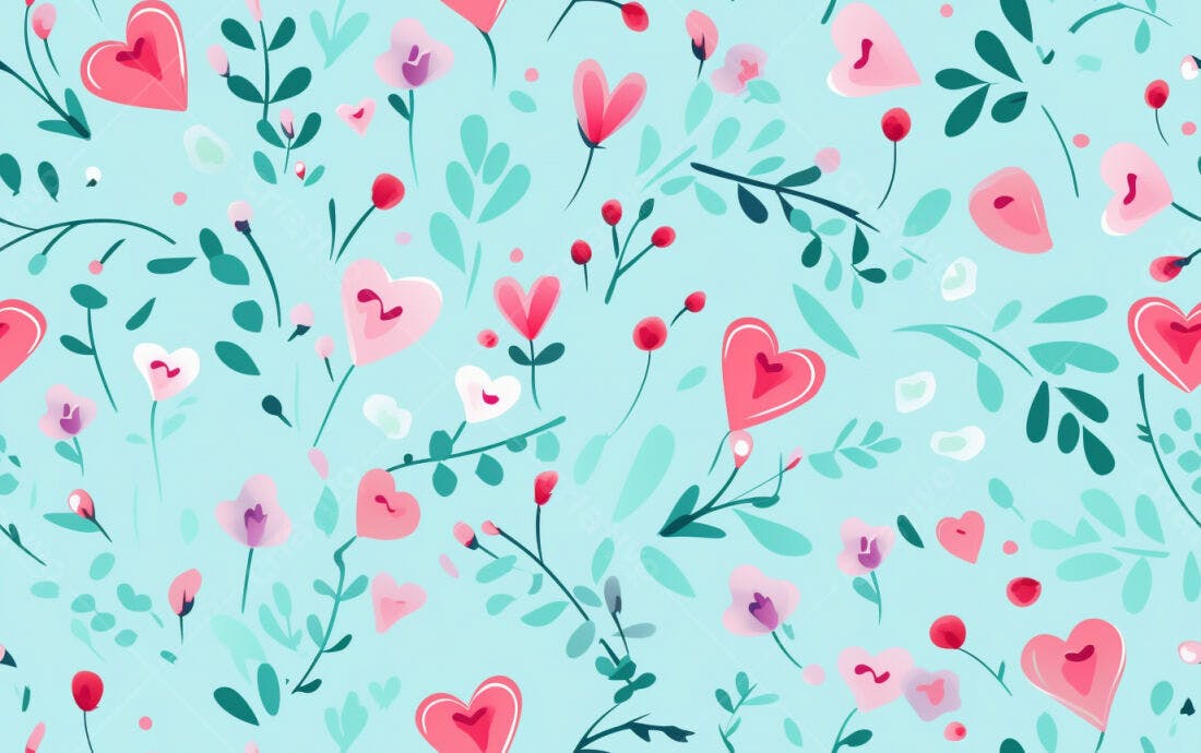 Textura floral romântica para papel de parede